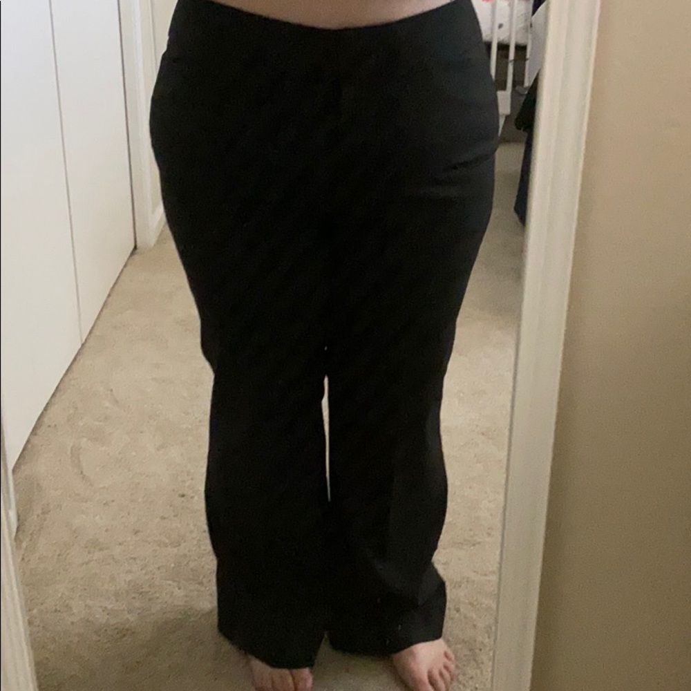 Ann Taylor curvy cut black pants